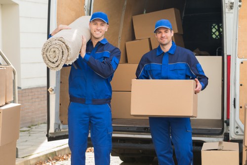 Van equipped for residential and commercial removals