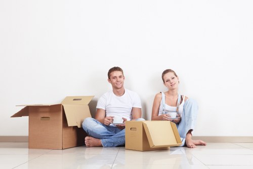 Unpacking service setting up a new home