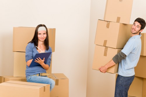Eco-friendly packing materials used in sustainable commercial removals.